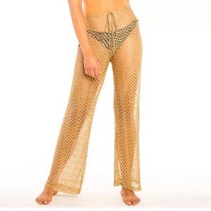 Women's Jordan Taylor Beachwear Crochet-Style Pants